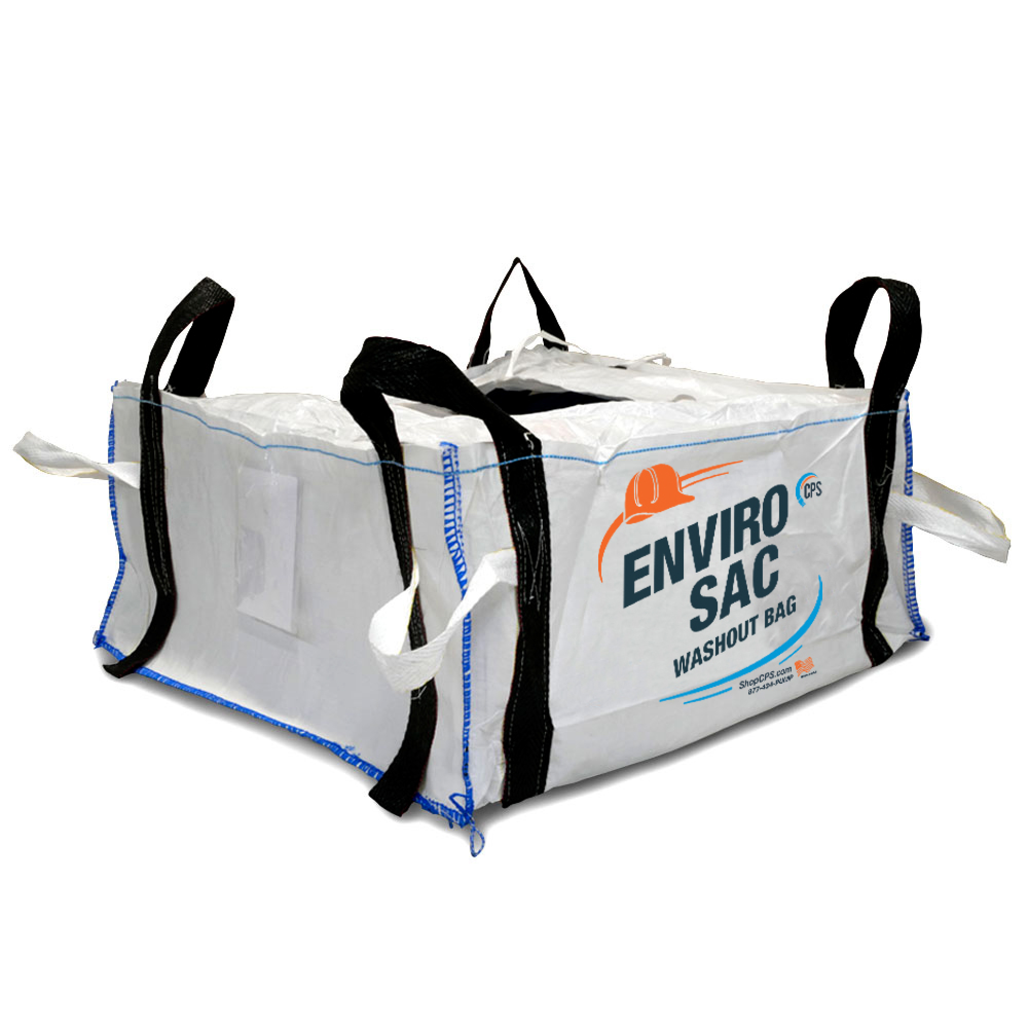 Concrete Pump Supply, Envirosac Medium Hopper Washout Bag - Lined, L43'' x W43'' x H19'' - 0.9CY